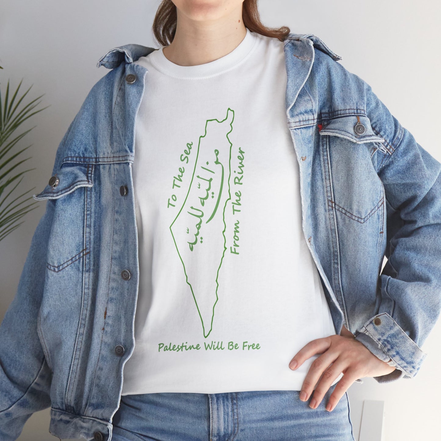 From the River to the Sea Palestine Will Be Free Map T-Shirt - Pro-Palestine Design, Free Palestine Graphic Tee, Solidarity T-Shirt