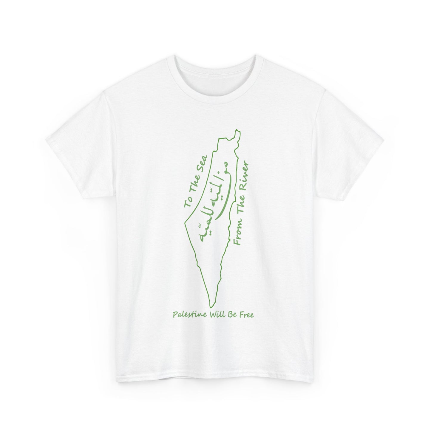 From the River to the Sea Palestine Will Be Free Map T-Shirt - Pro-Palestine Design, Free Palestine Graphic Tee, Solidarity T-Shirt
