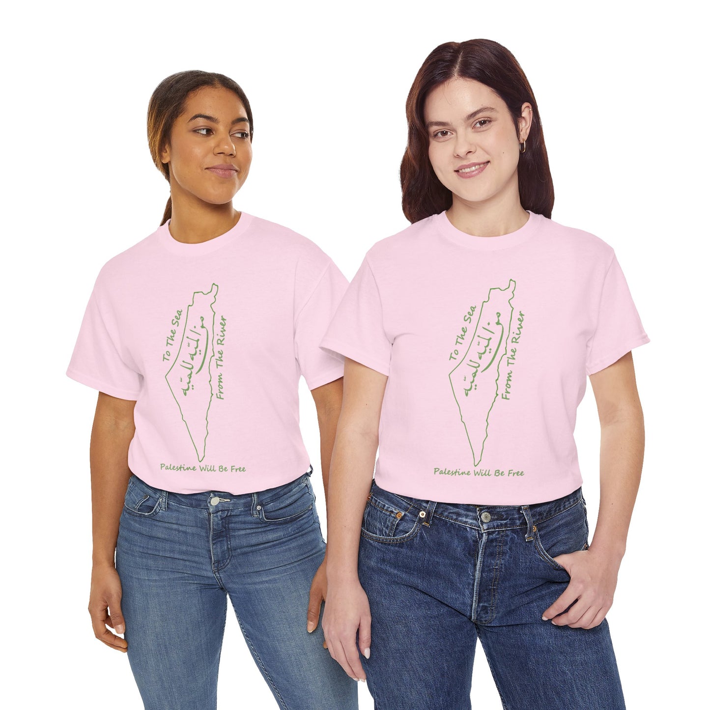 From the River to the Sea Palestine Will Be Free Map T-Shirt - Pro-Palestine Design, Free Palestine Graphic Tee, Solidarity T-Shirt