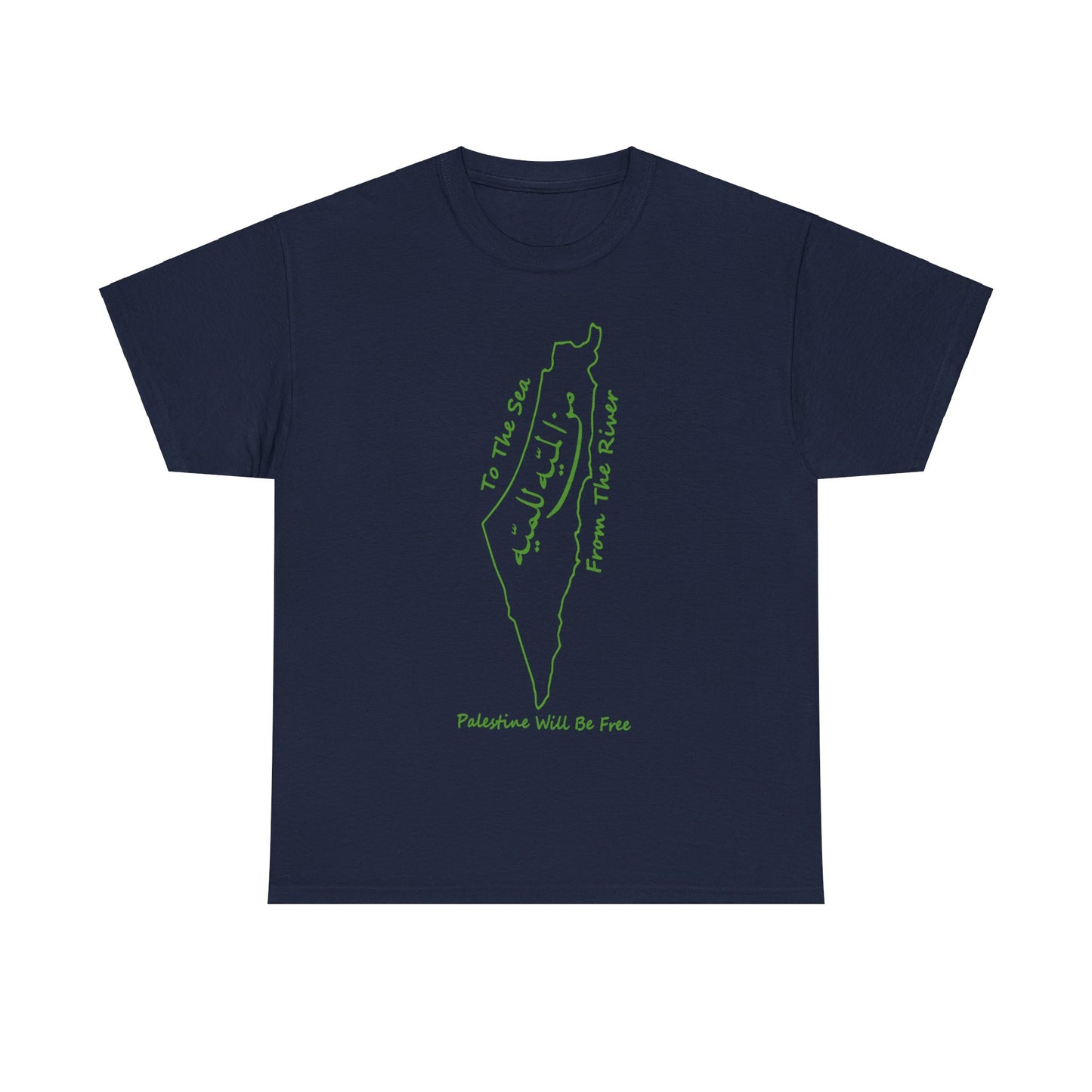 From the River to the Sea Palestine Will Be Free Map T-Shirt - Pro-Palestine Design, Free Palestine Graphic Tee, Solidarity T-Shirt