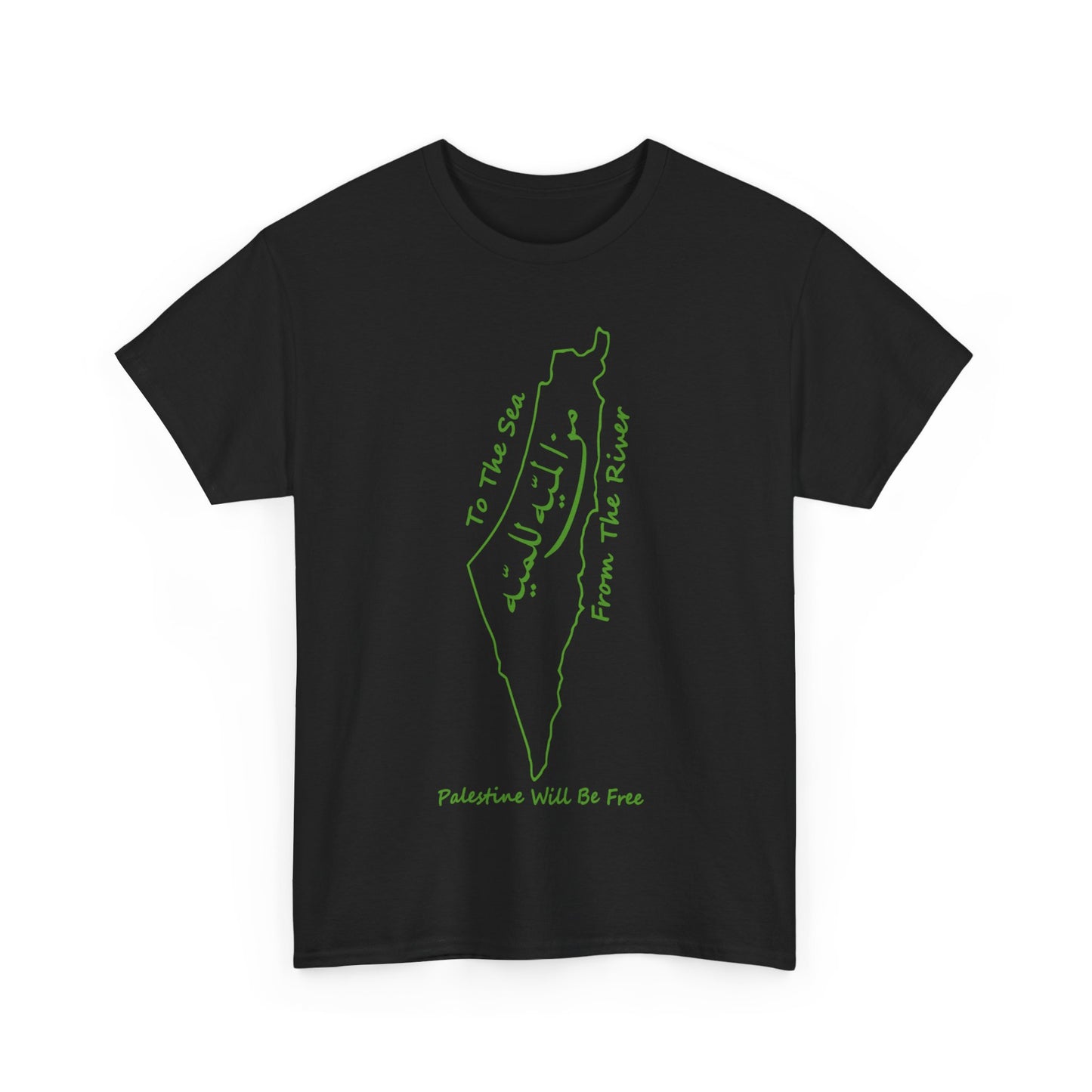 From the River to the Sea Palestine Will Be Free Map T-Shirt - Pro-Palestine Design, Free Palestine Graphic Tee, Solidarity T-Shirt
