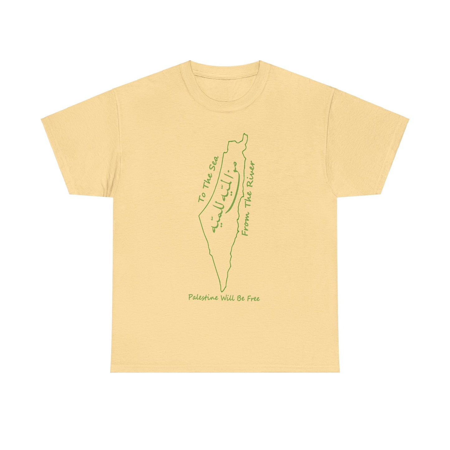 From the River to the Sea Palestine Will Be Free Map T-Shirt - Pro-Palestine Design, Free Palestine Graphic Tee, Solidarity T-Shirt