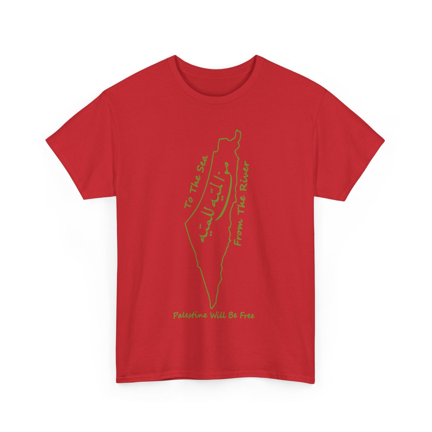 From the River to the Sea Palestine Will Be Free Map T-Shirt - Pro-Palestine Design, Free Palestine Graphic Tee, Solidarity T-Shirt