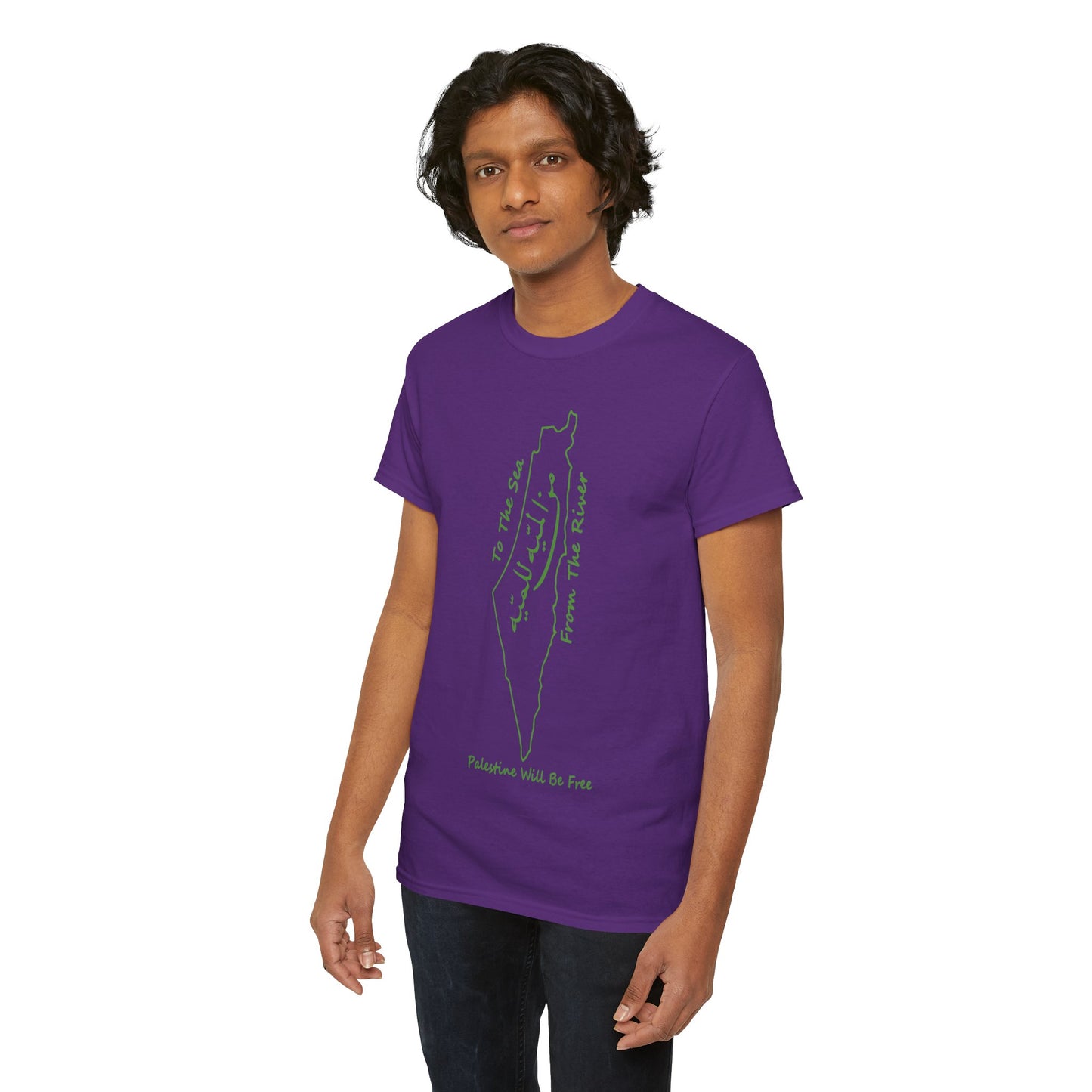 From the River to the Sea Palestine Will Be Free Map T-Shirt - Pro-Palestine Design, Free Palestine Graphic Tee, Solidarity T-Shirt
