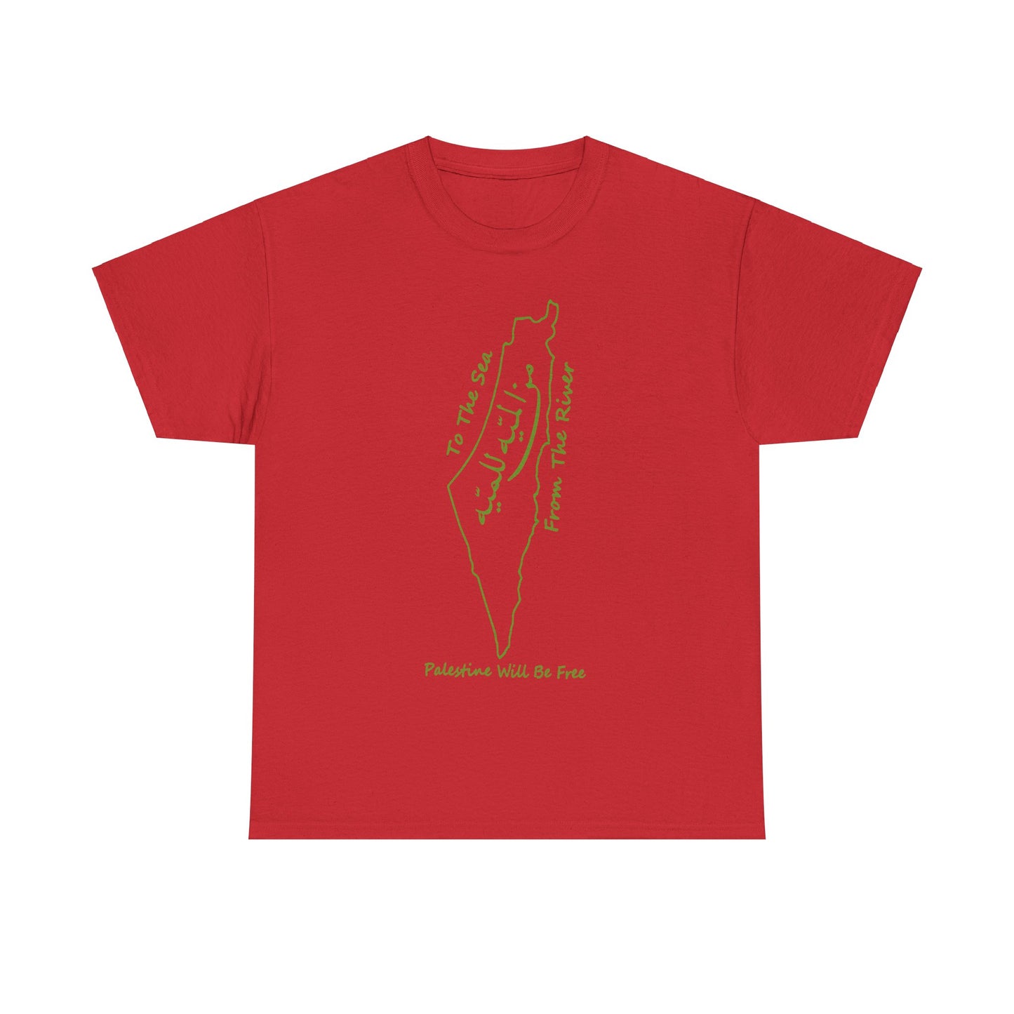 From the River to the Sea Palestine Will Be Free Map T-Shirt - Pro-Palestine Design, Free Palestine Graphic Tee, Solidarity T-Shirt