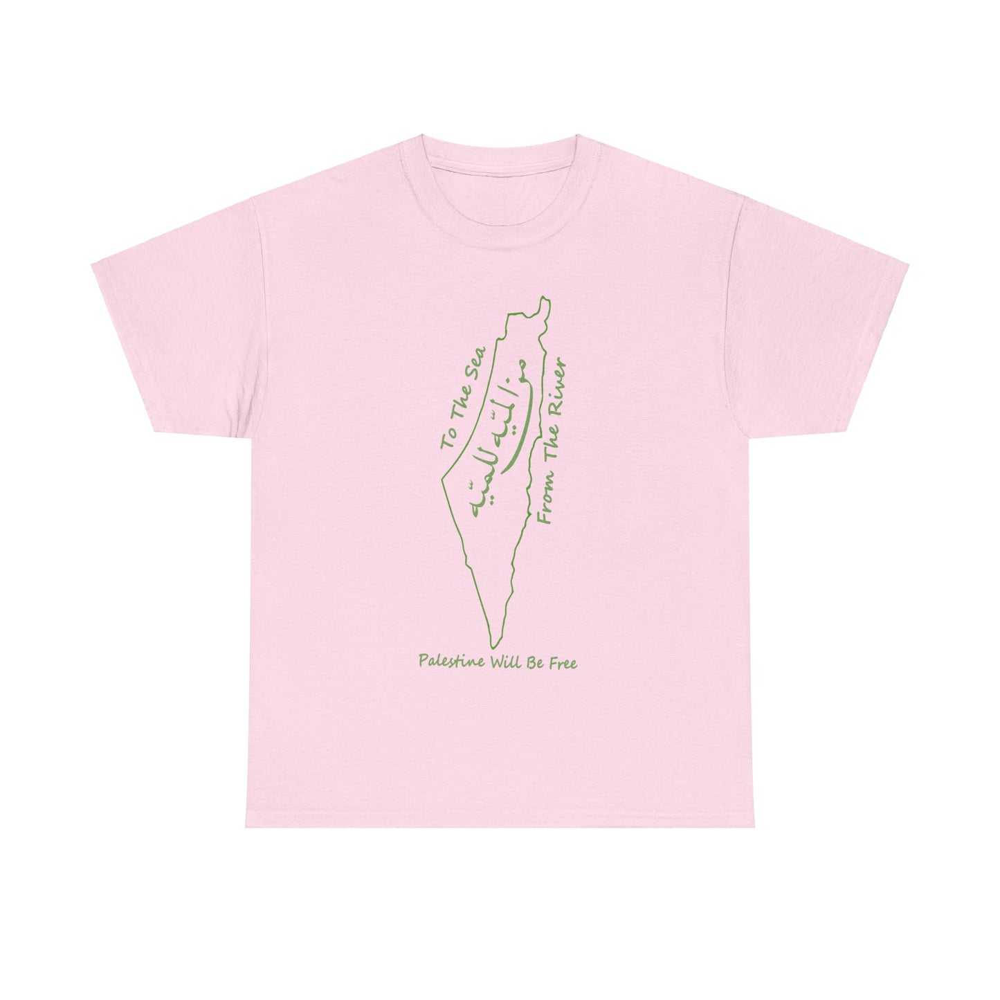 From the River to the Sea Palestine Will Be Free Map T-Shirt - Pro-Palestine Design, Free Palestine Graphic Tee, Solidarity T-Shirt