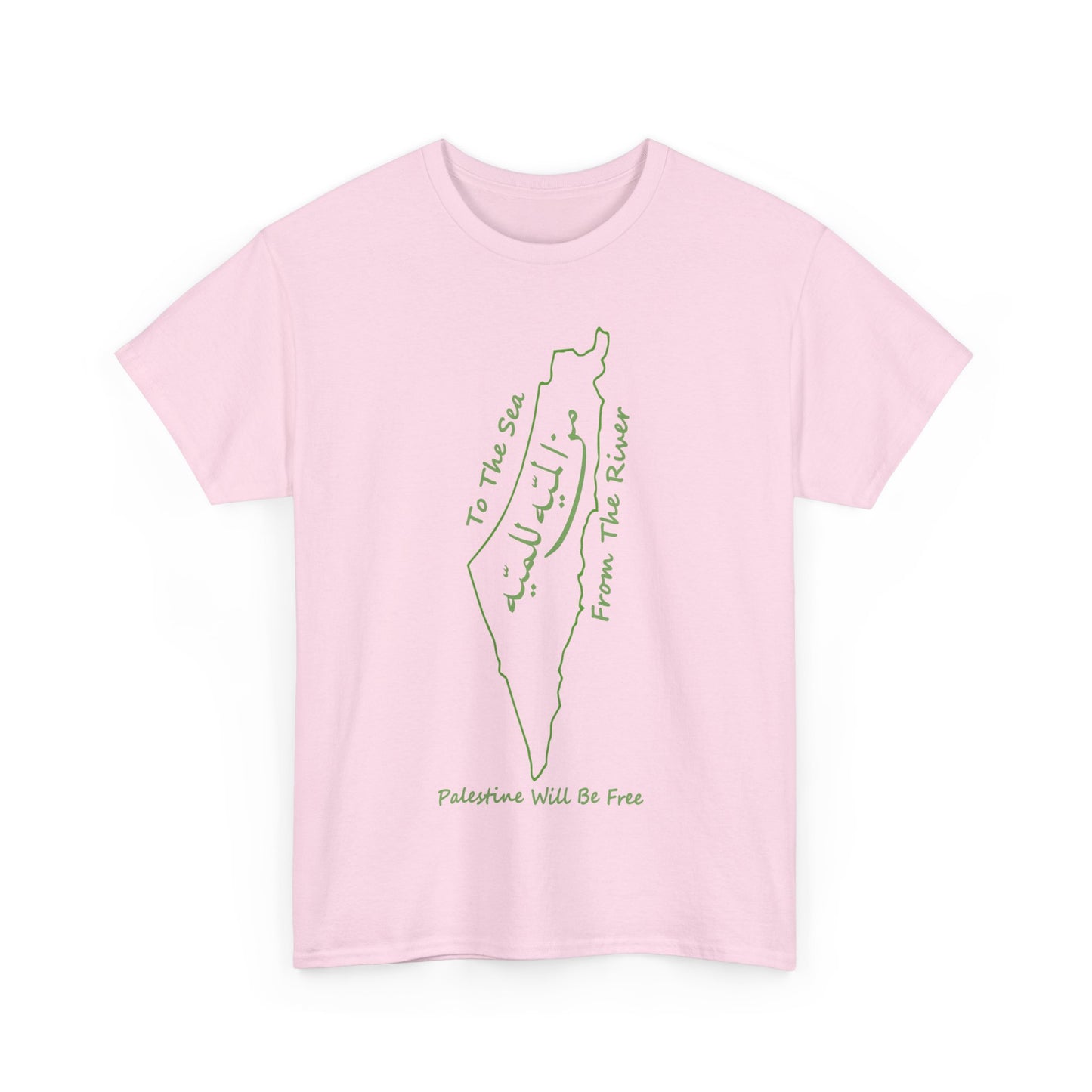 From the River to the Sea Palestine Will Be Free Map T-Shirt - Pro-Palestine Design, Free Palestine Graphic Tee, Solidarity T-Shirt