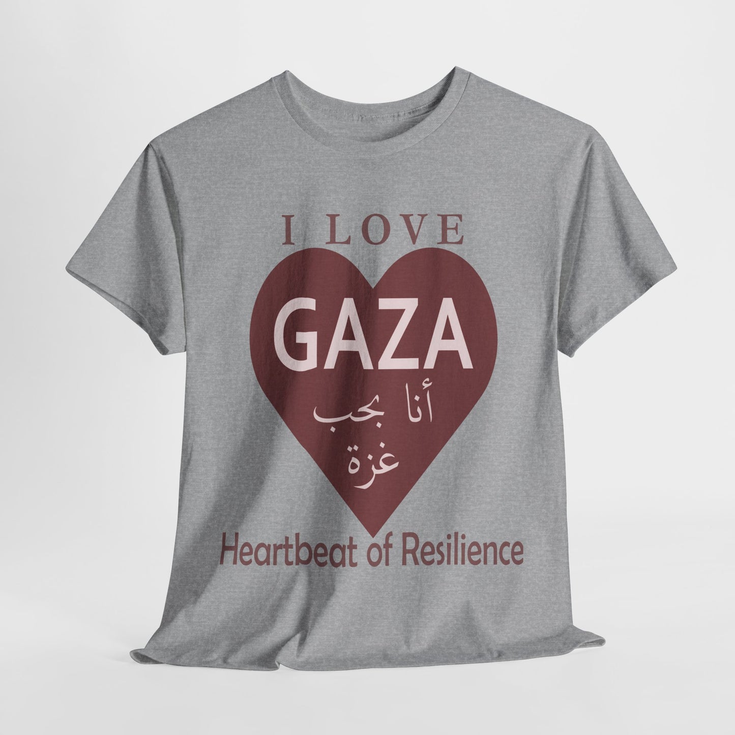 I Love Gaza, Heartbeat of Resilience, Palestine T-Shirt