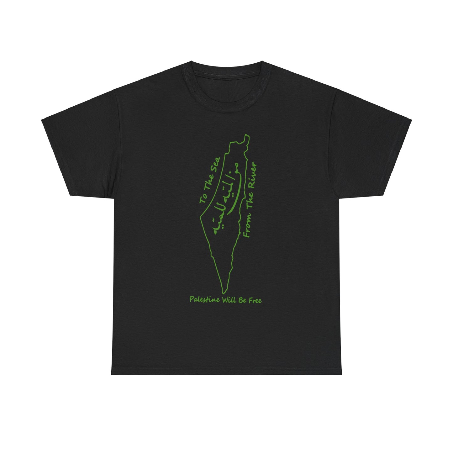 From the River to the Sea Palestine Will Be Free Map T-Shirt - Pro-Palestine Design, Free Palestine Graphic Tee, Solidarity T-Shirt