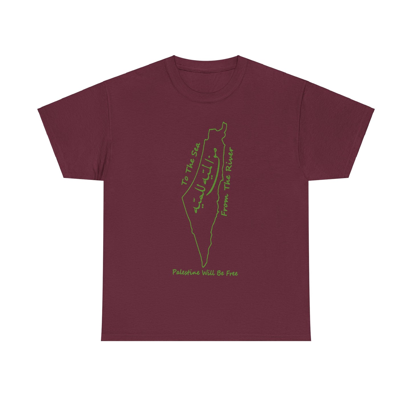 From the River to the Sea Palestine Will Be Free Map T-Shirt - Pro-Palestine Design, Free Palestine Graphic Tee, Solidarity T-Shirt