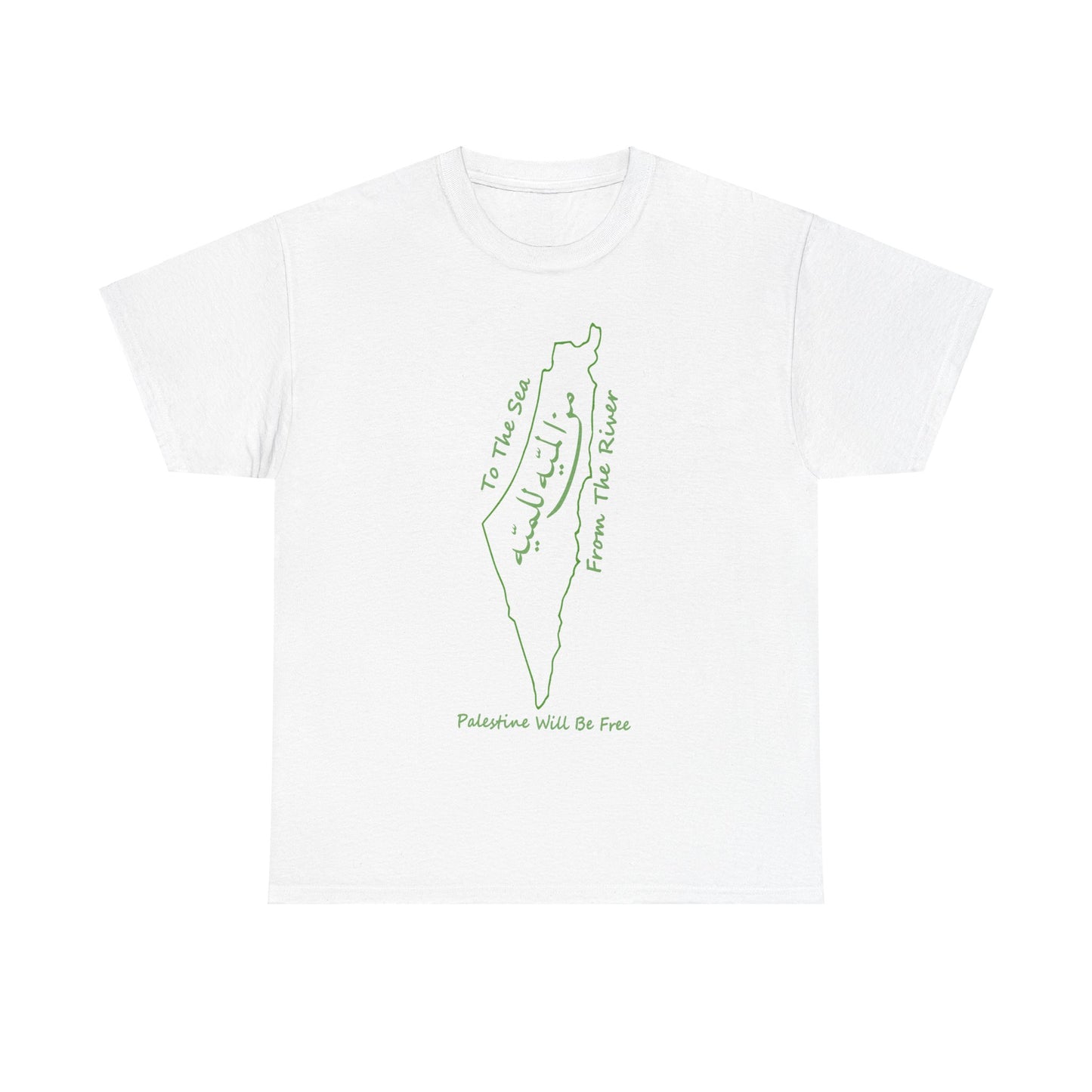 From the River to the Sea Palestine Will Be Free Map T-Shirt - Pro-Palestine Design, Free Palestine Graphic Tee, Solidarity T-Shirt