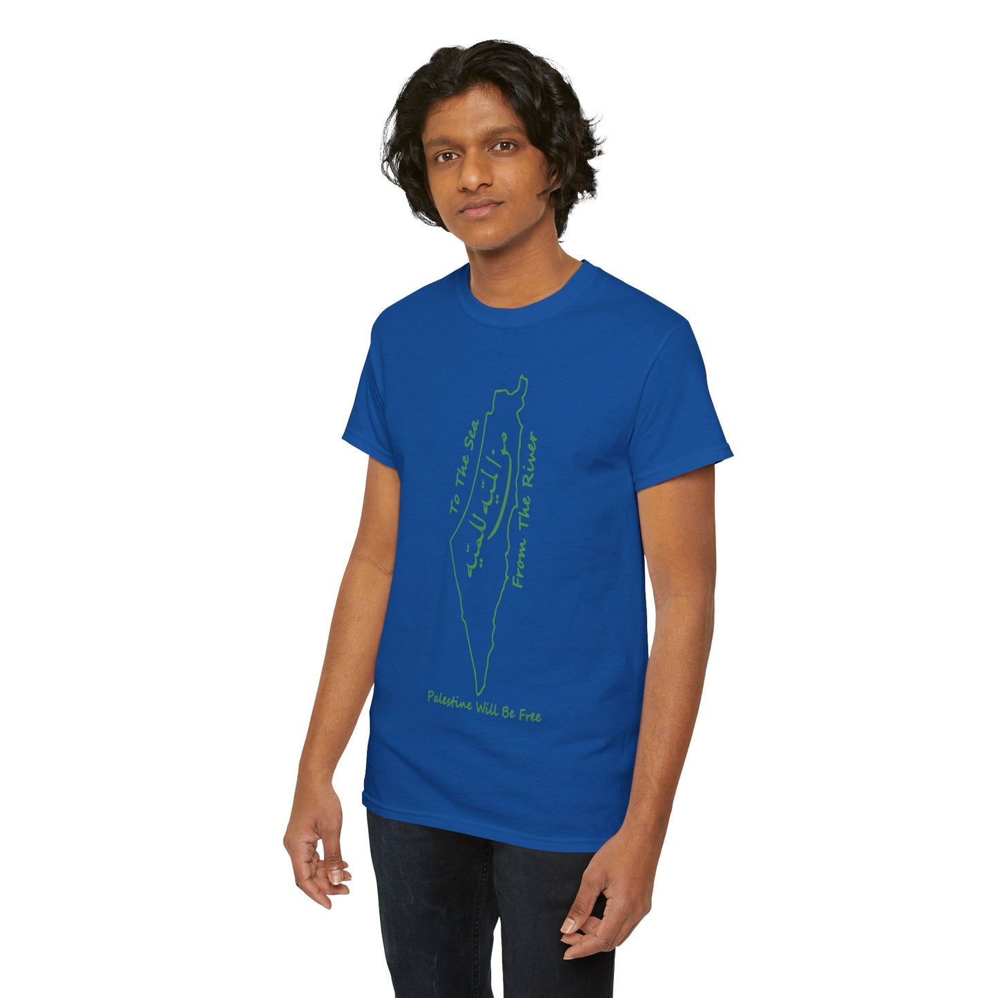 From the River to the Sea Palestine Will Be Free Map T-Shirt - Pro-Palestine Design, Free Palestine Graphic Tee, Solidarity T-Shirt