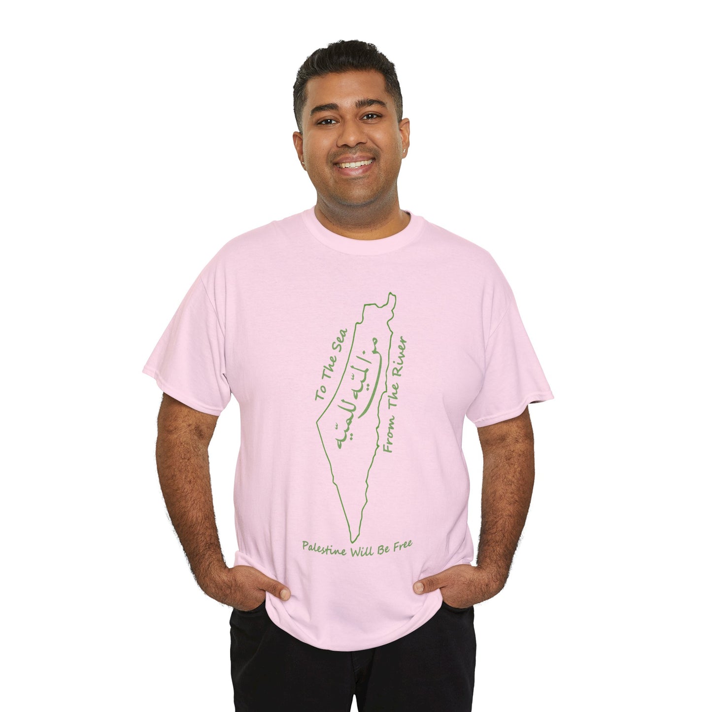 From the River to the Sea Palestine Will Be Free Map T-Shirt - Pro-Palestine Design, Free Palestine Graphic Tee, Solidarity T-Shirt
