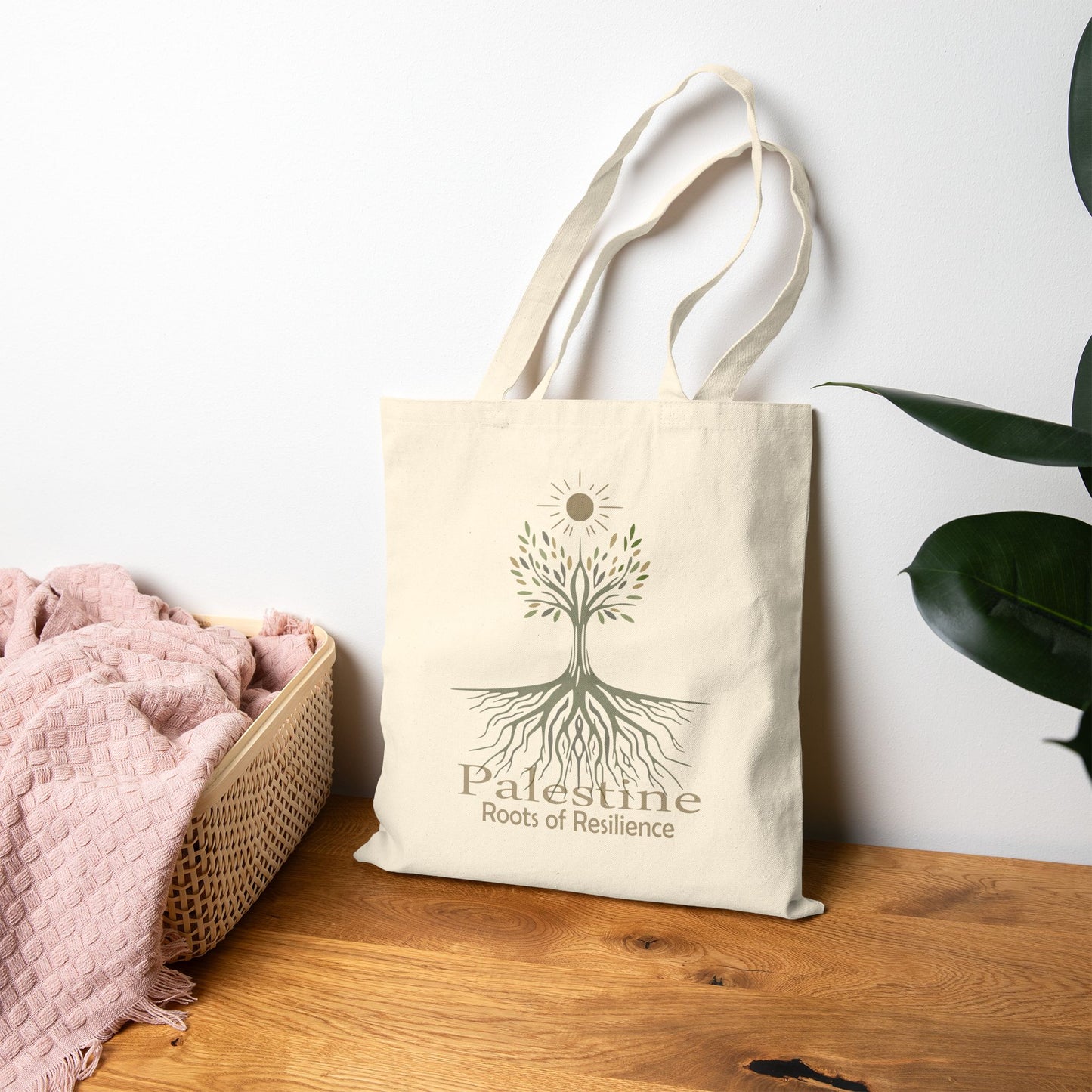 Roots of Resilience Olive Tree, Eco-Friendly Shopping Bag, Reusable Grocery Bag, Activist Gift, Earth Day Gift
