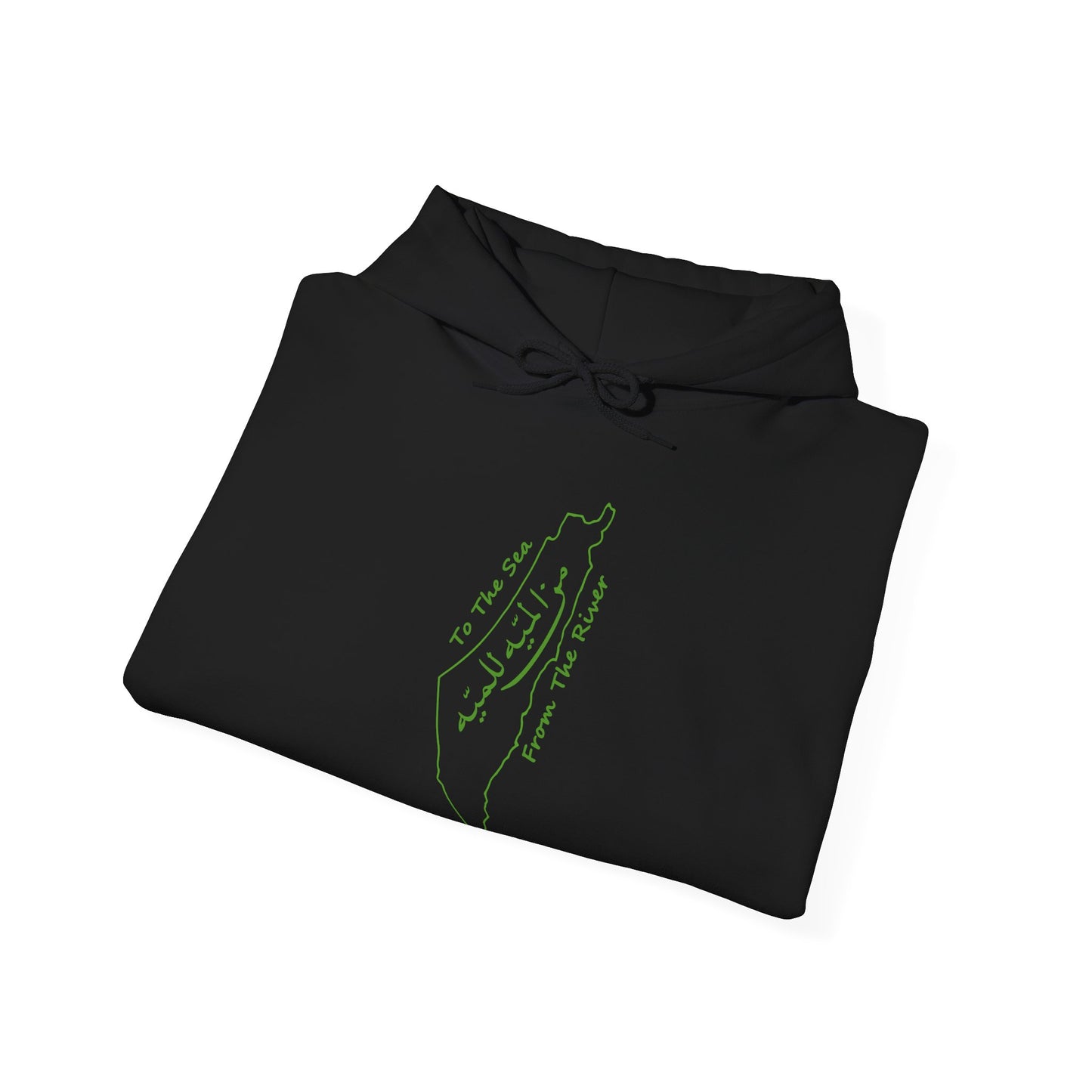 Palestine Will Be Free Map Hoodie - Pro-Palestine Design, Free Palestine Graphic Hoodie, Solidarity Hooded Sweatshirt