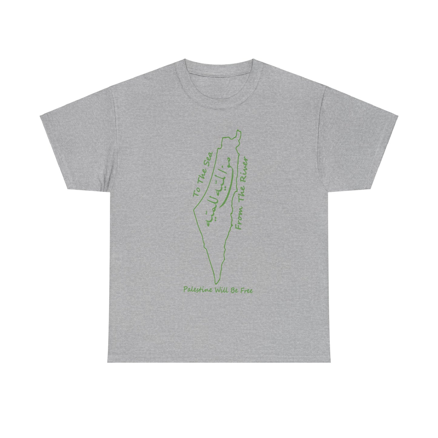 From the River to the Sea Palestine Will Be Free Map T-Shirt - Pro-Palestine Design, Free Palestine Graphic Tee, Solidarity T-Shirt