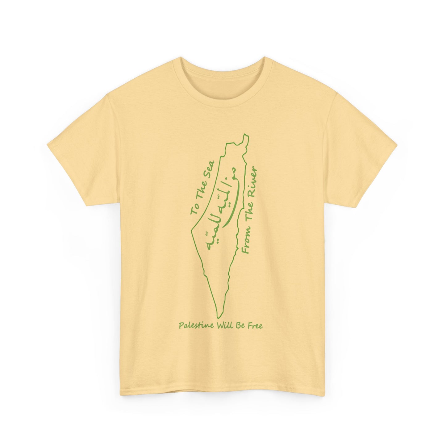 From the River to the Sea Palestine Will Be Free Map T-Shirt - Pro-Palestine Design, Free Palestine Graphic Tee, Solidarity T-Shirt