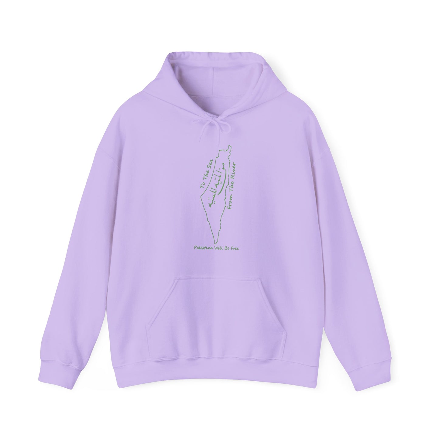 Palestine Will Be Free Map Hoodie - Pro-Palestine Design, Free Palestine Graphic Hoodie, Solidarity Hooded Sweatshirt