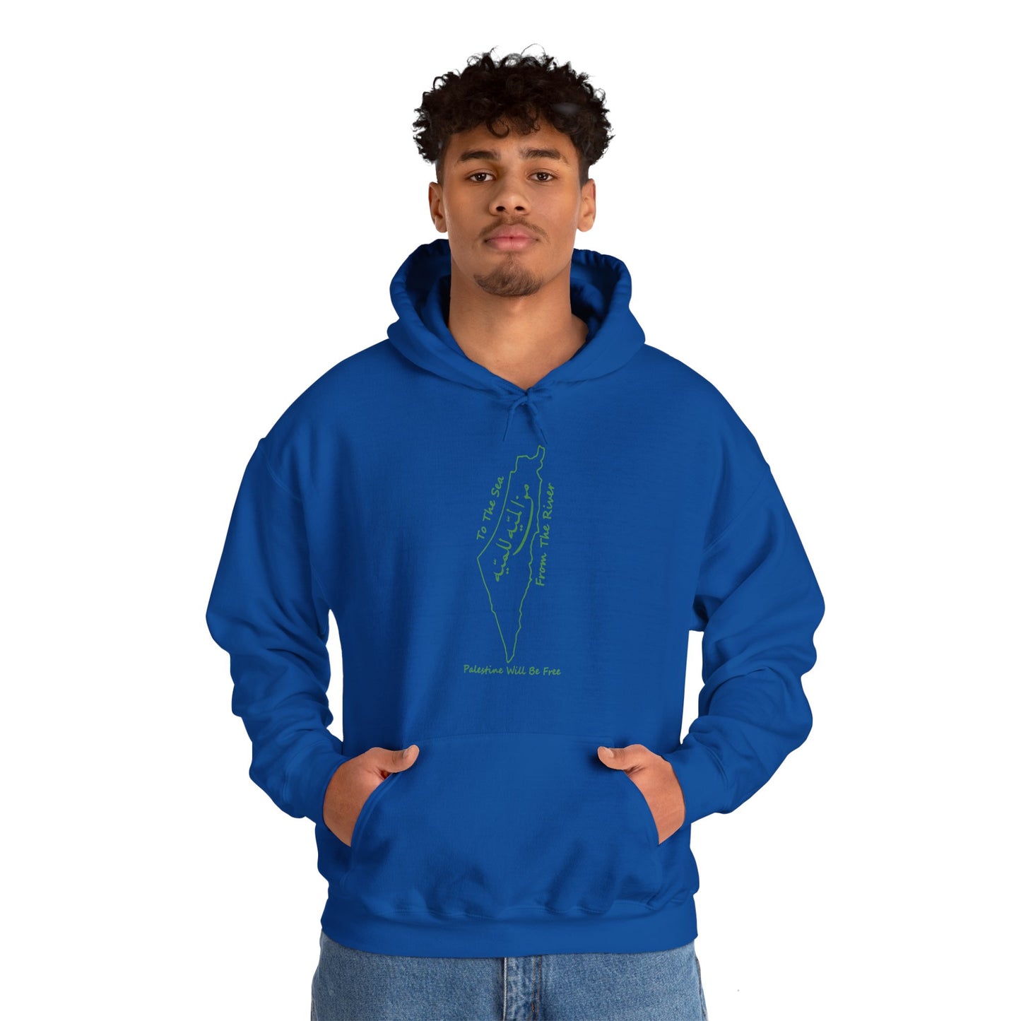 Palestine Will Be Free Map Hoodie - Pro-Palestine Design, Free Palestine Graphic Hoodie, Solidarity Hooded Sweatshirt
