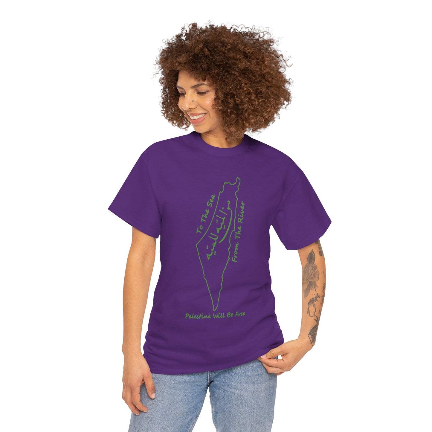 From the River to the Sea Palestine Will Be Free Map T-Shirt - Pro-Palestine Design, Free Palestine Graphic Tee, Solidarity T-Shirt