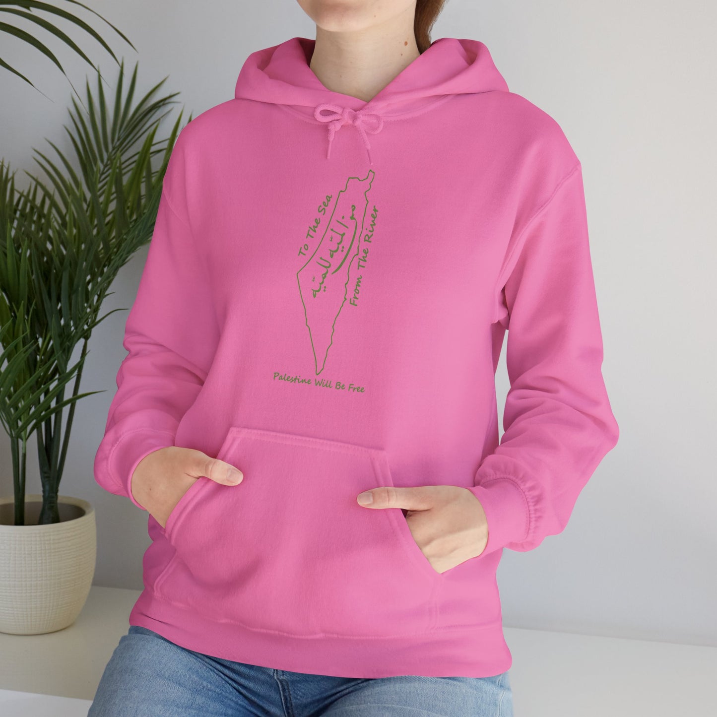Palestine Will Be Free Map Hoodie - Pro-Palestine Design, Free Palestine Graphic Hoodie, Solidarity Hooded Sweatshirt