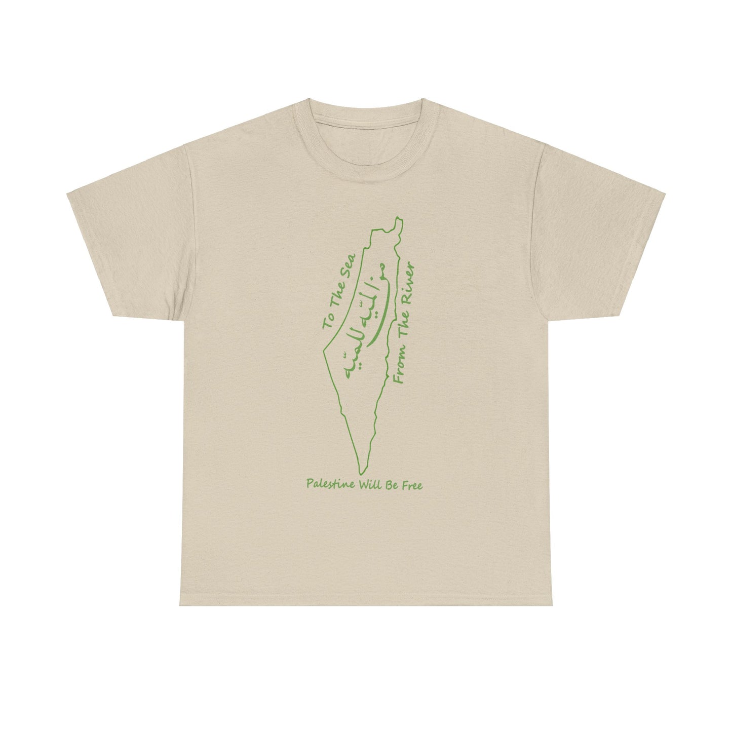 From the River to the Sea Palestine Will Be Free Map T-Shirt - Pro-Palestine Design, Free Palestine Graphic Tee, Solidarity T-Shirt