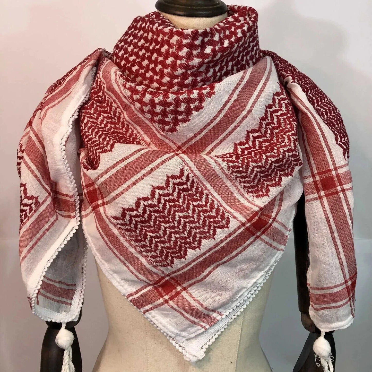 Nablus Kufiya Red & White