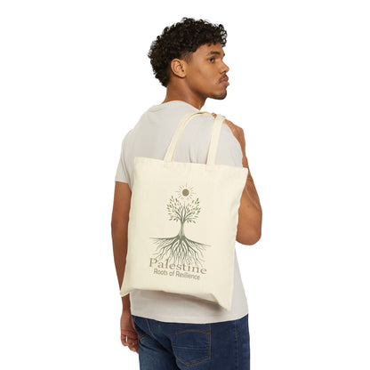 Roots of Resilience Olive Tree, Eco-Friendly Shopping Bag, Reusable Grocery Bag, Activist Gift, Earth Day Gift