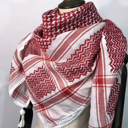 Nablus Kufiya Red & White