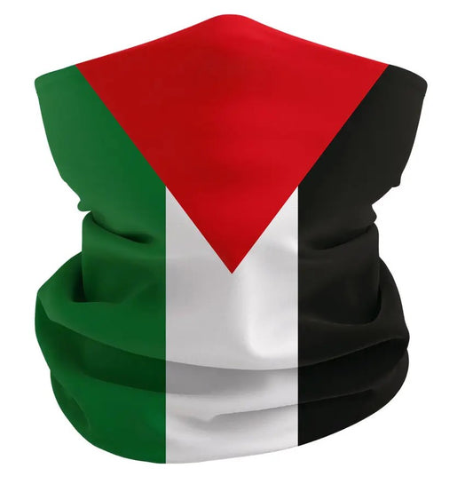 Neck Warmer Palestinian Flag Style